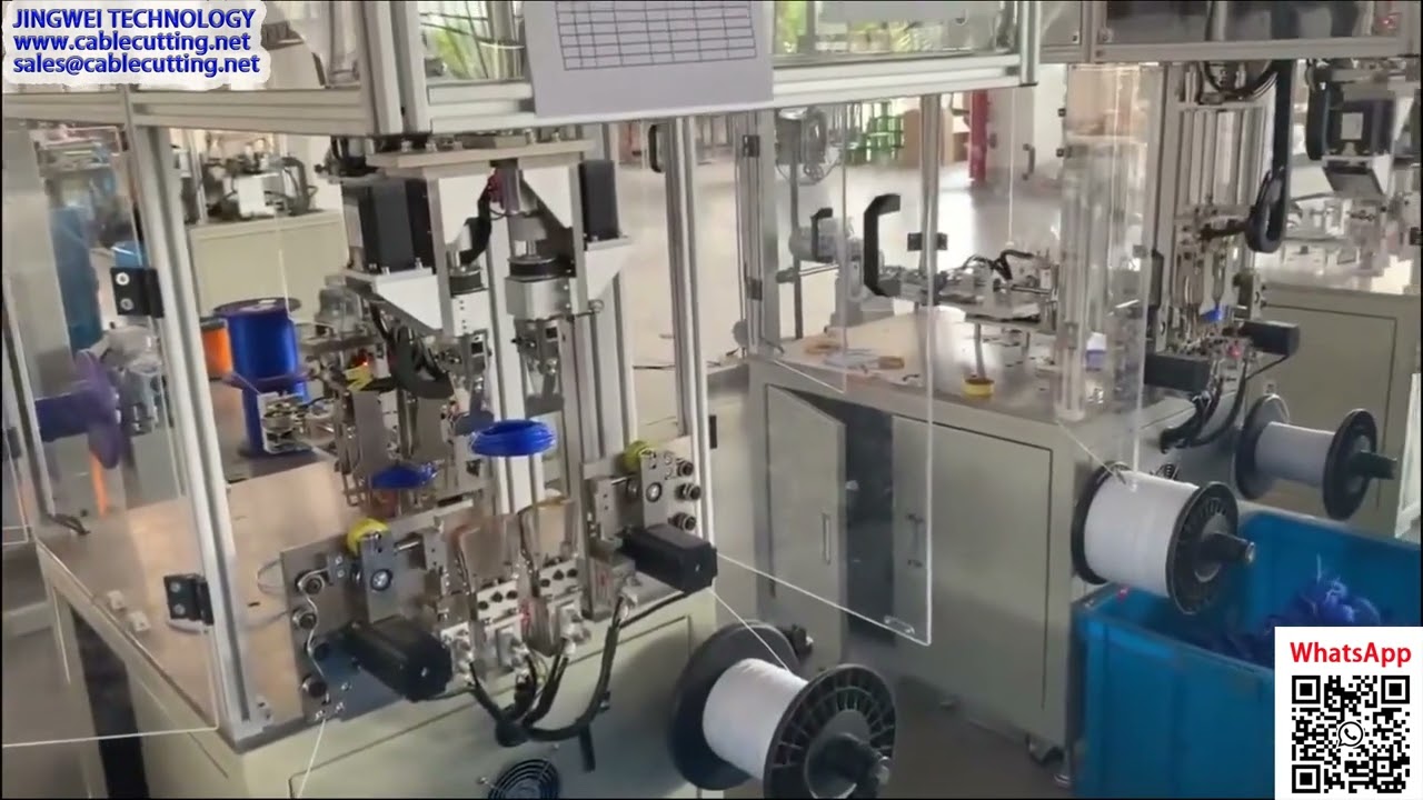 Automatické navíjení a vázání strun do vyžínače – živá ukázka výrobního provozu