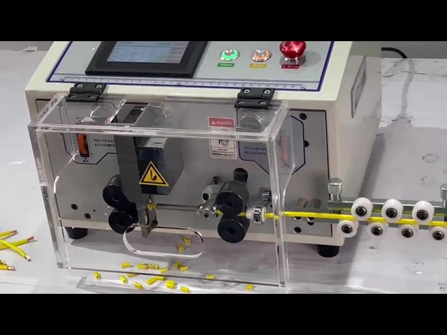 Automatický stroj na odizolování a řezání kabelů WPM-ES s dotykovým displejem – průřez 0,1–8 mm²