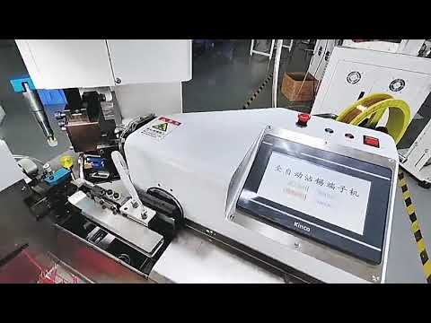 Fully Automatic Wire Pin Terminal Crimping & Tinning Machine - Single Side Press