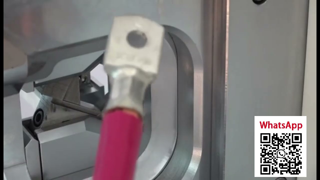 Profesionální servokrimpovací stroj 120mm² – bez forem, rychlá výměna svorek