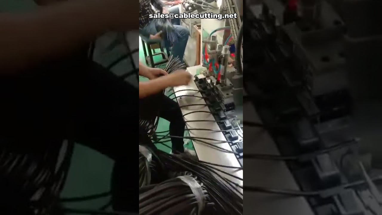Automatický krimpovací stroj pro terminály s dvoukolíkovým konektorem – stroj na výrobu USB datových kabelů na prodej