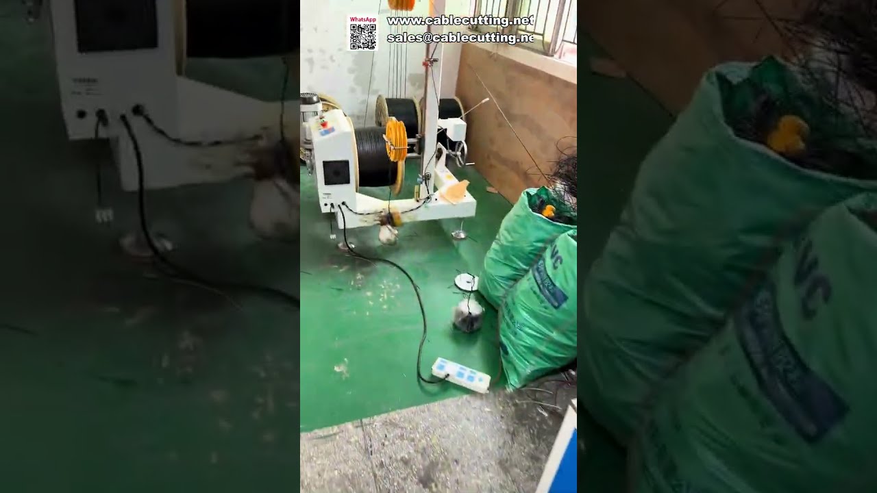 Plně automatické počítání, řezání, navíjení a vázání metrů – ukázka stroje