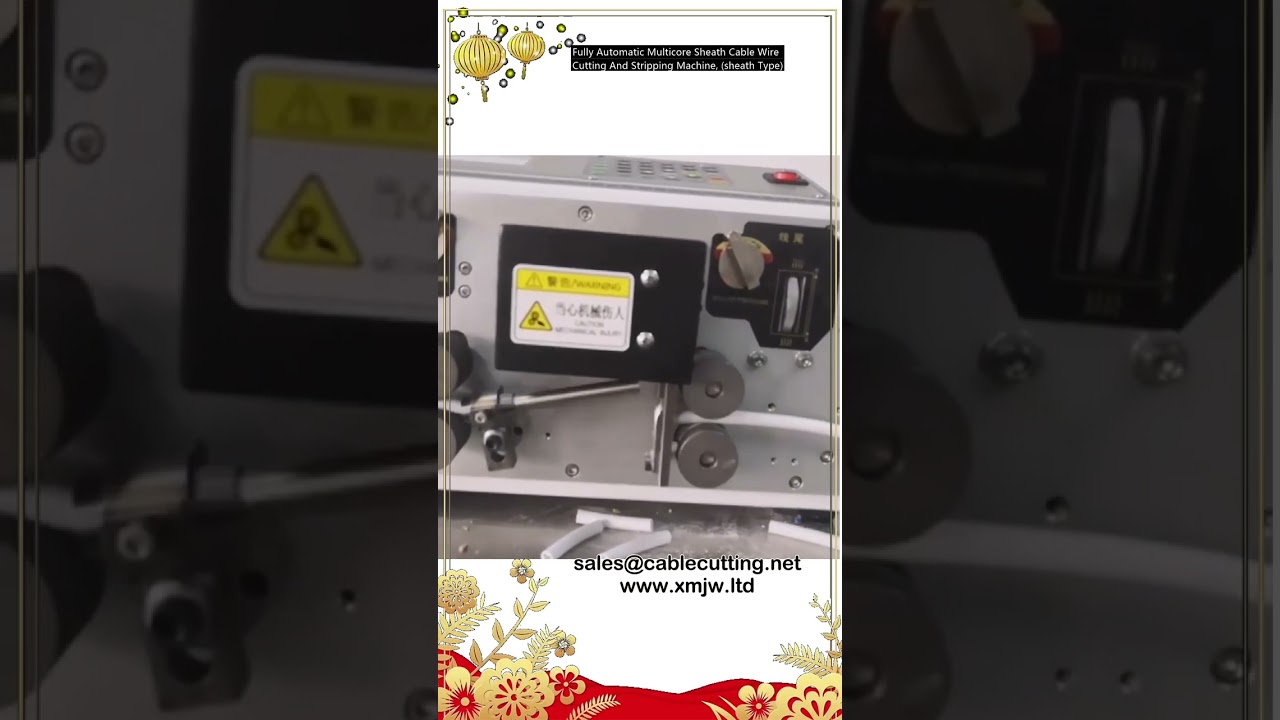 Plně automatický stroj na řezání a odizolování vícežilových kabelů