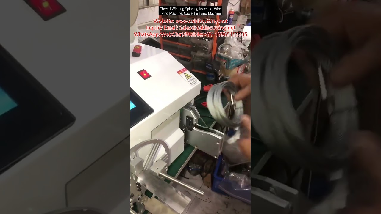 Automatický stroj na navíjení nití a vázání drátů – kabelové pásky