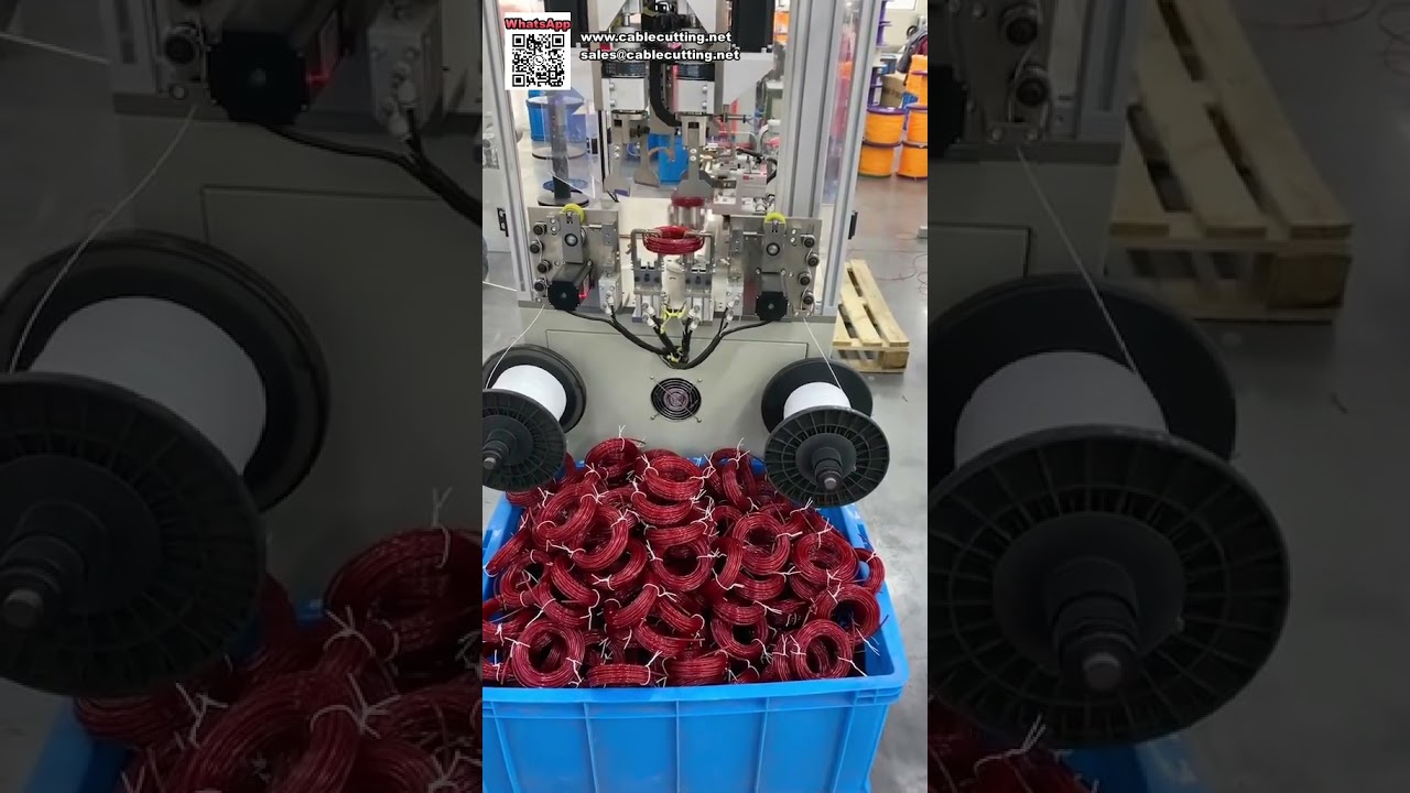 Vysokovýkonný automatický navíjecí a vázací stroj pro výrobu závěsných karet na trimmer line