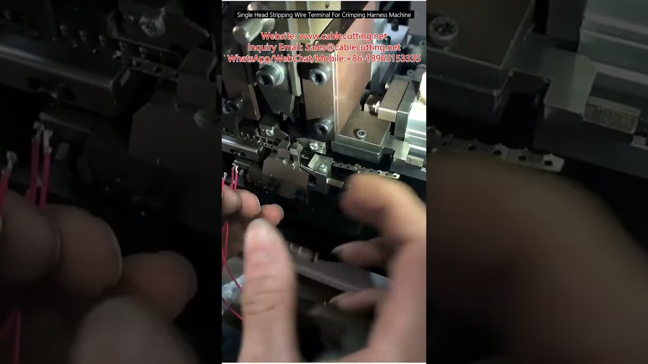 Single Head Wire Stripping and Terminal Crimping Machine for Harness Production