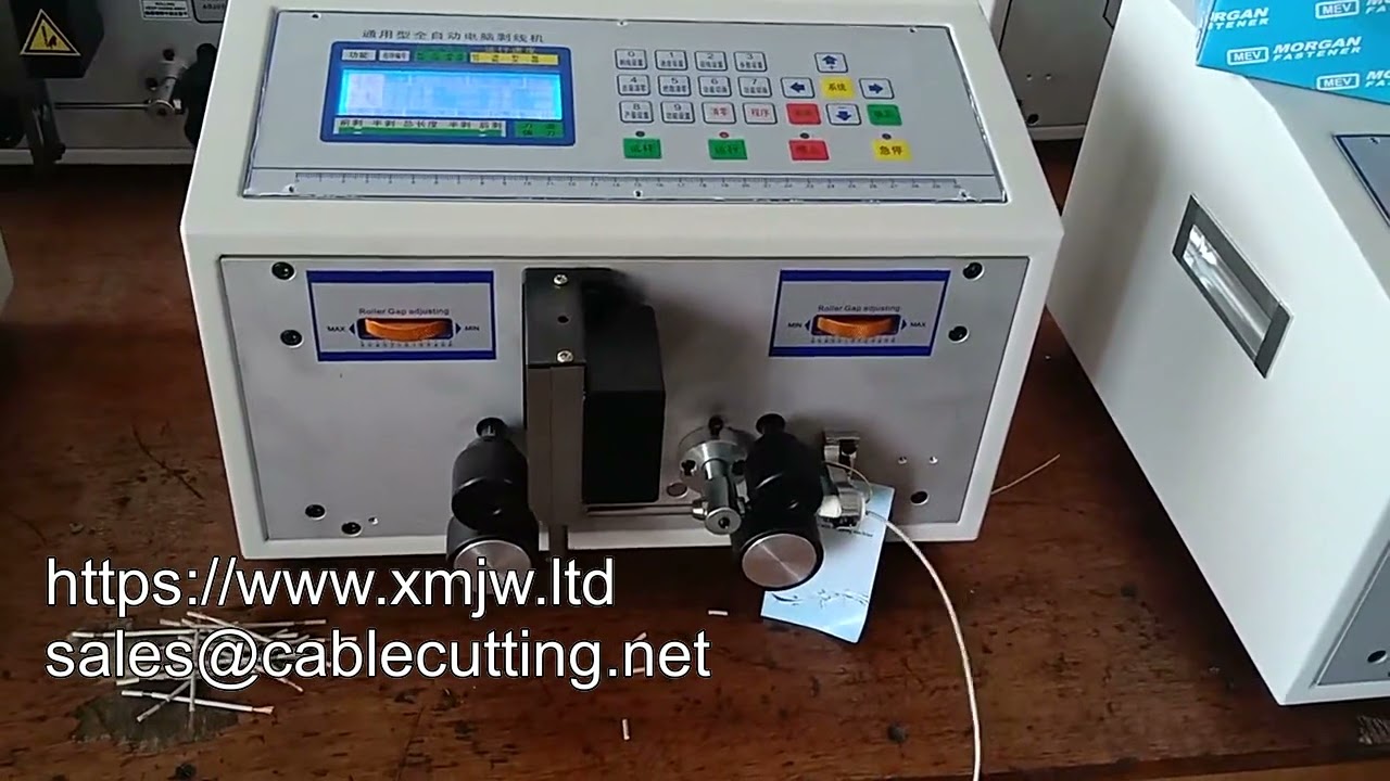 Automatický stroj na odizolování a řezání PVC měděných drátů WPM 01