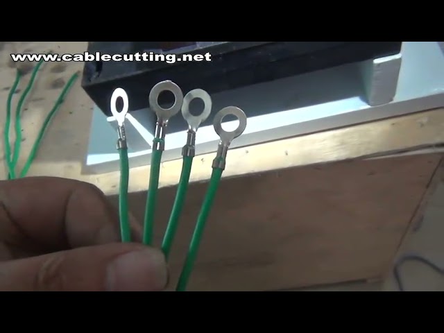 Poloautomatický krimpovací stroj na kabely | Krimpování vodičů 10 mm²
