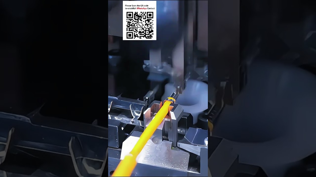Poloautomatický odizolovací a krimpovací stroj s ručním podáváním drátů