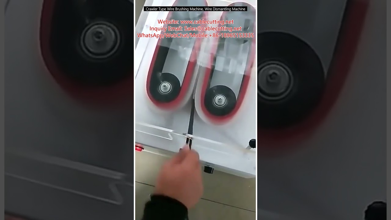 Crawler Type Wire Brushing and Dismantling Machine for Cable Recycling