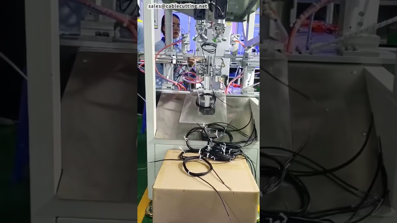 Automatický stroj na navíjení drátu s dvojitým vázáním | Tovární stroj #factory #machine