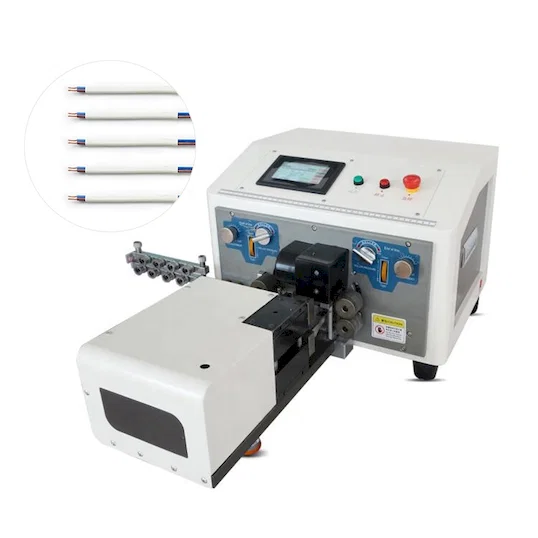 Stříhání, odizolování a skávání plochých dvouvrstvých kabelů WPM-320 - Stroj na stříhání a odizolování vodičů